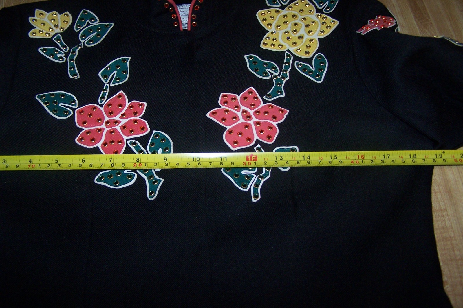 Custom Rodeo Queen Nudie Style Rhinestone Inlay Equestrian Western Show Jacket