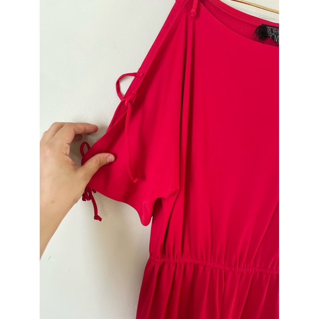 Wide-Leg red casual cocktail Jumpsuit size S (not size check measurements)