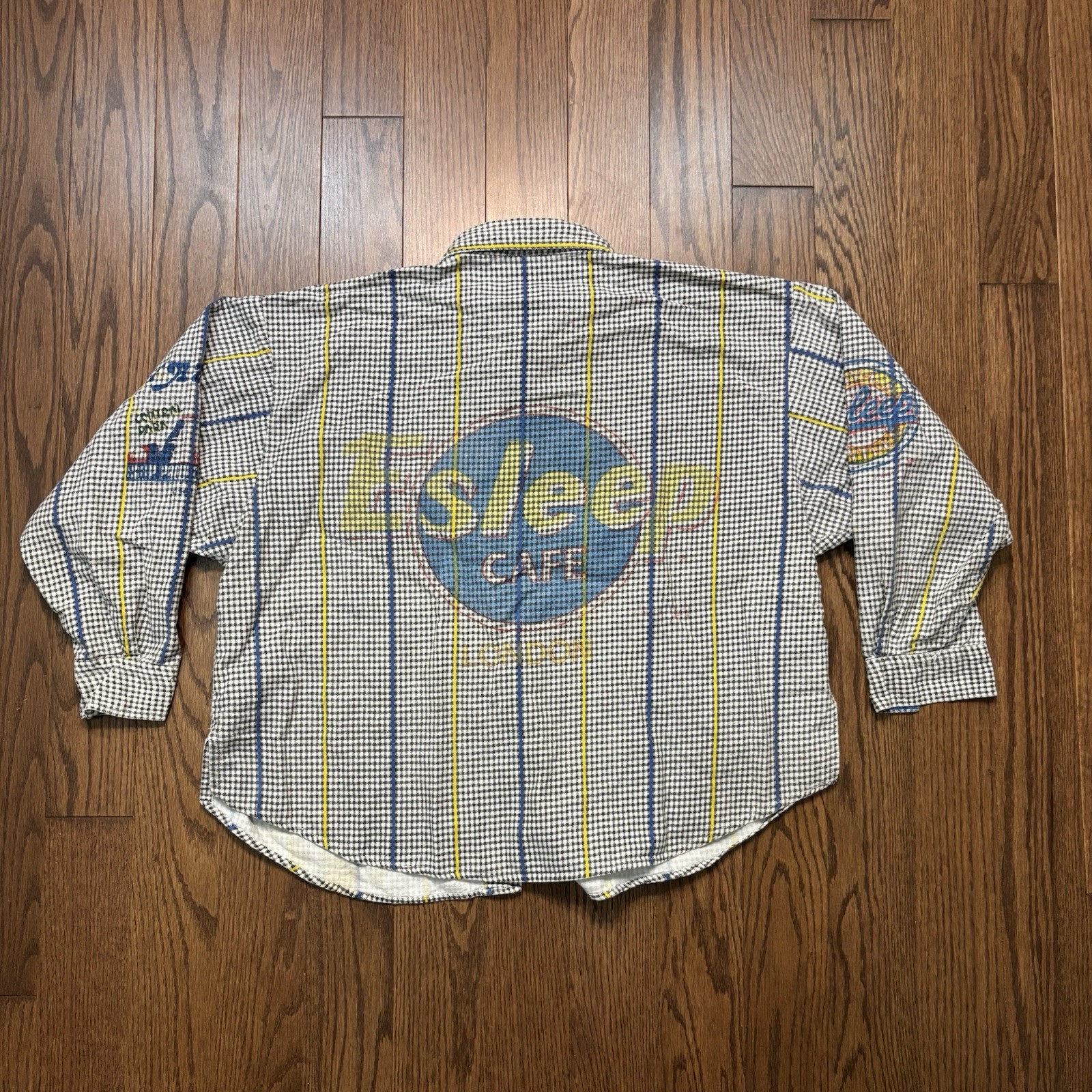Vintage ESLEEP Nightshirt C.O.P. Club Of Pajamas Esleep Rock Cafe 1980s 1990s