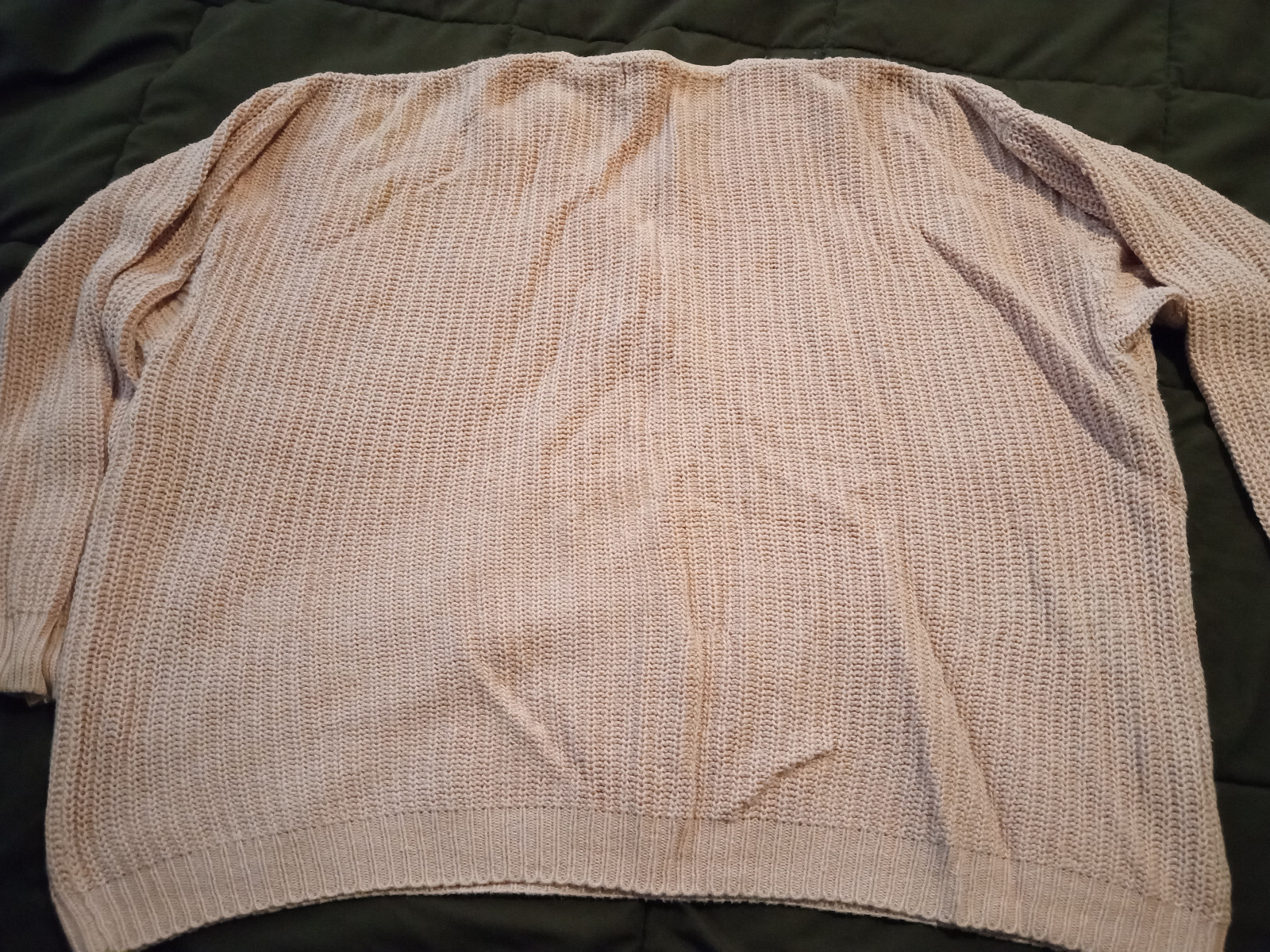 Vintage Pale Pink 20W 40 1980’s Shaker Sweater Ramie and cotton Diana Marco