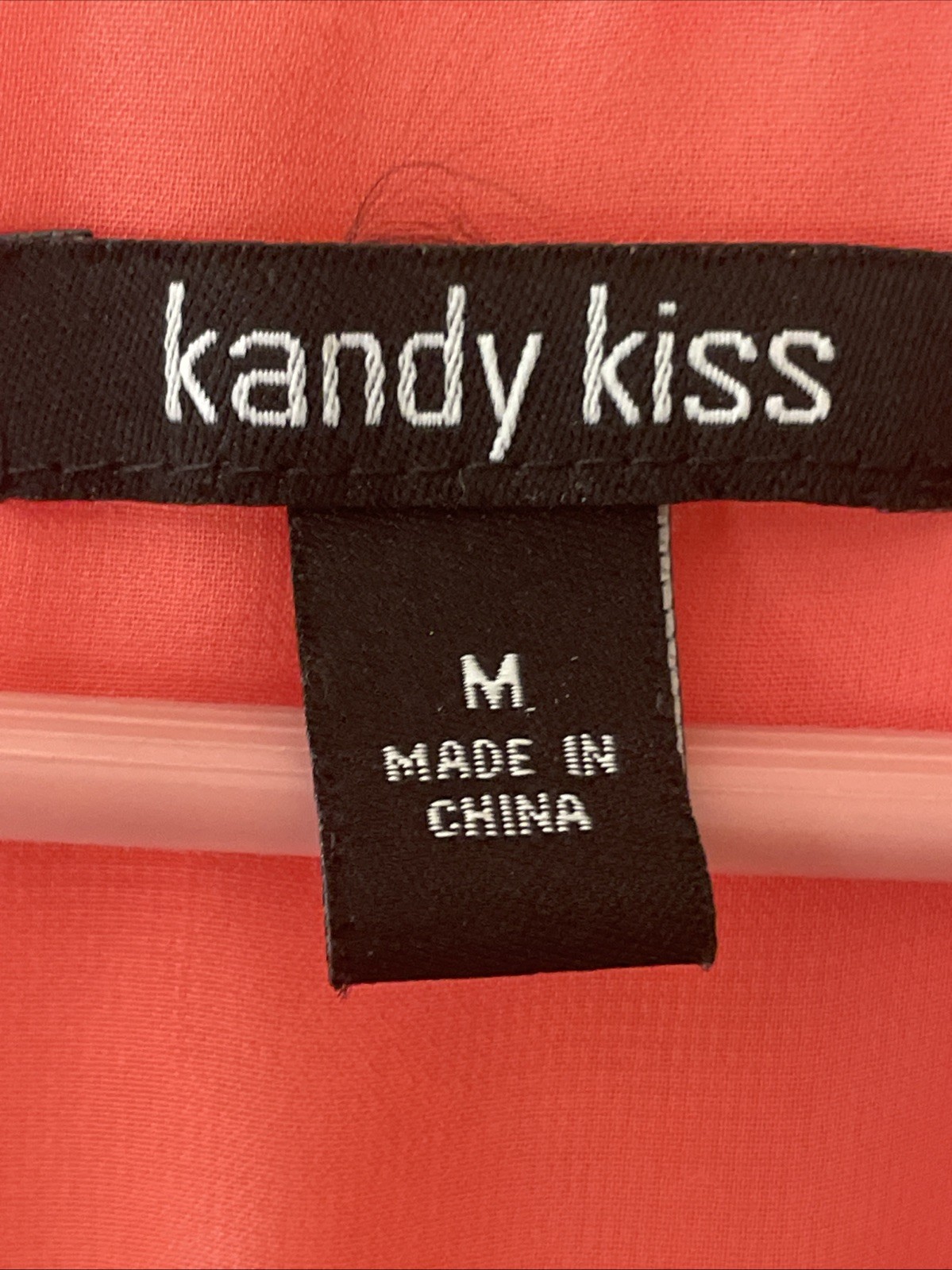 VTG Y2K Coral Orange Sheer High Low Babydoll Lingerie Slip Nightgown Kandy Kiss