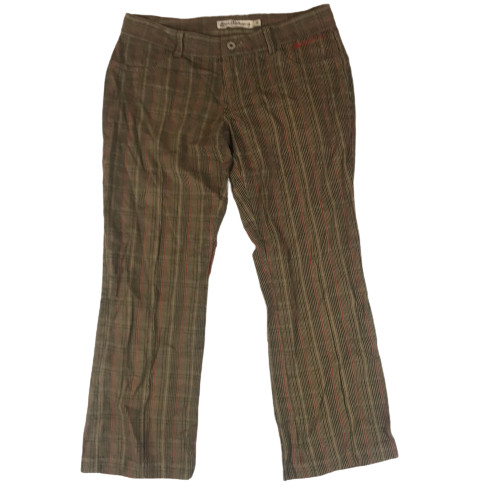 Vintage Women s Billabong Brown Check Pants Jeans Size 10