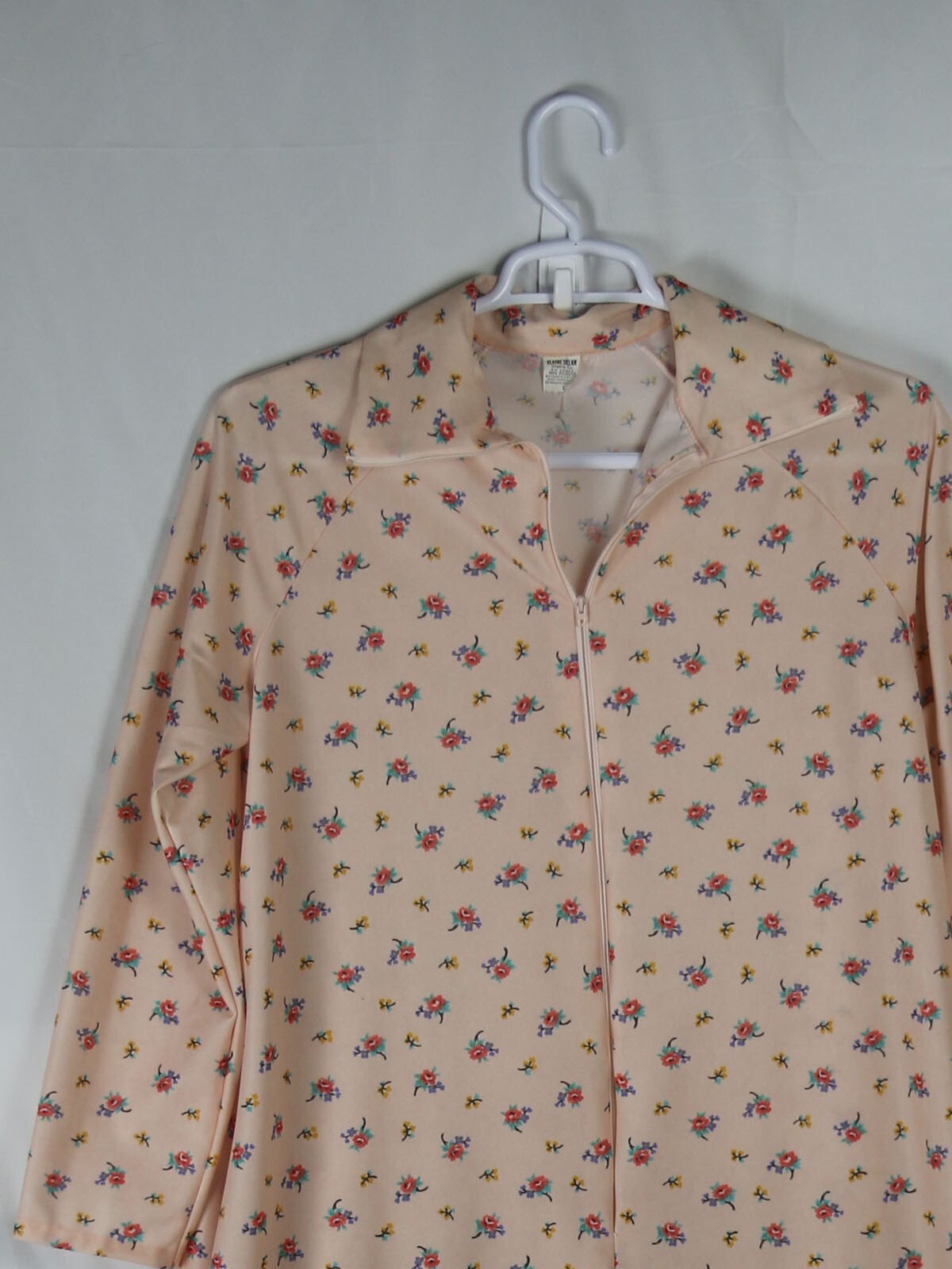 Vintage House Dress 1970’s Elaine Sklar Sz L Maxi Kaftan Housewife Brady Core