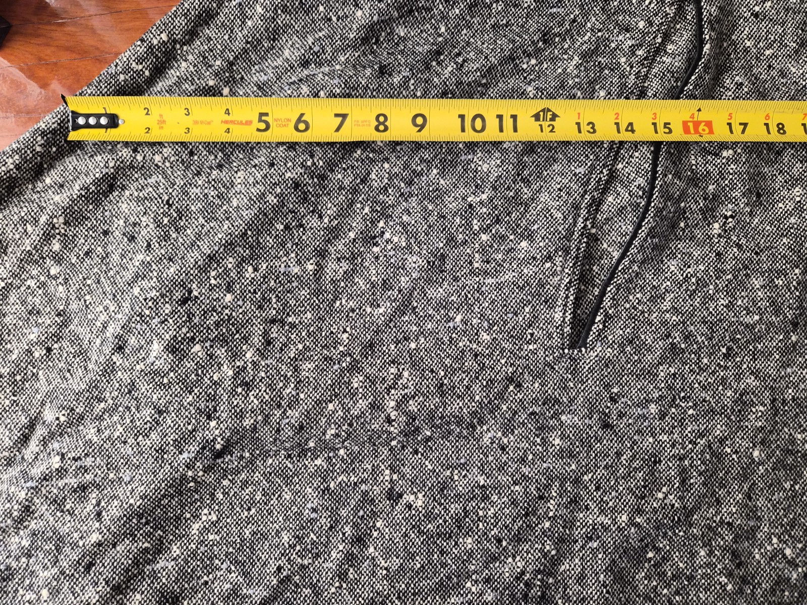 Vintage Pendelton Cape Shawl Poncho Wool Tweed Button Dowb Made In USA O/S
