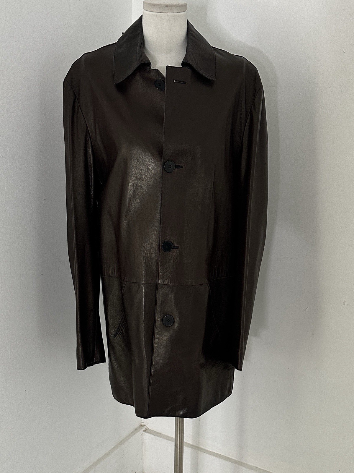 Vintage NYC Leather Shop Leather Blazer Jacket Lamb Skin