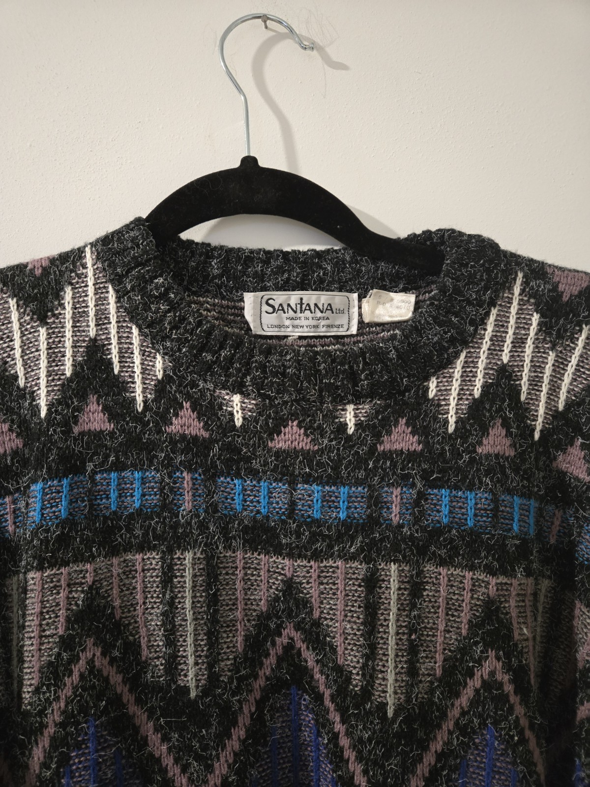 Vintage 80s Ugly Sweater Sz M Grandma Sweater