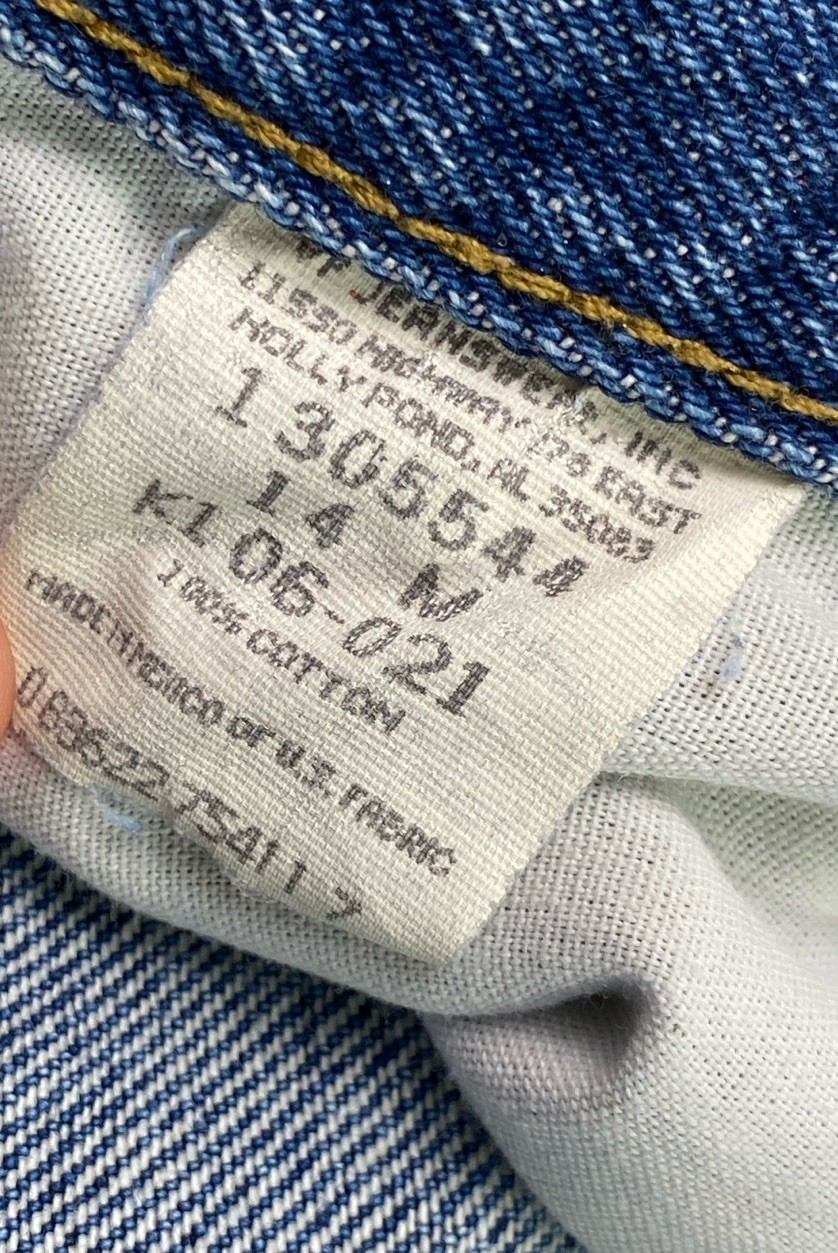 Vintage RIDERS women’s high-waisted 100% cotton blue denim jeans SIZE: 14M
