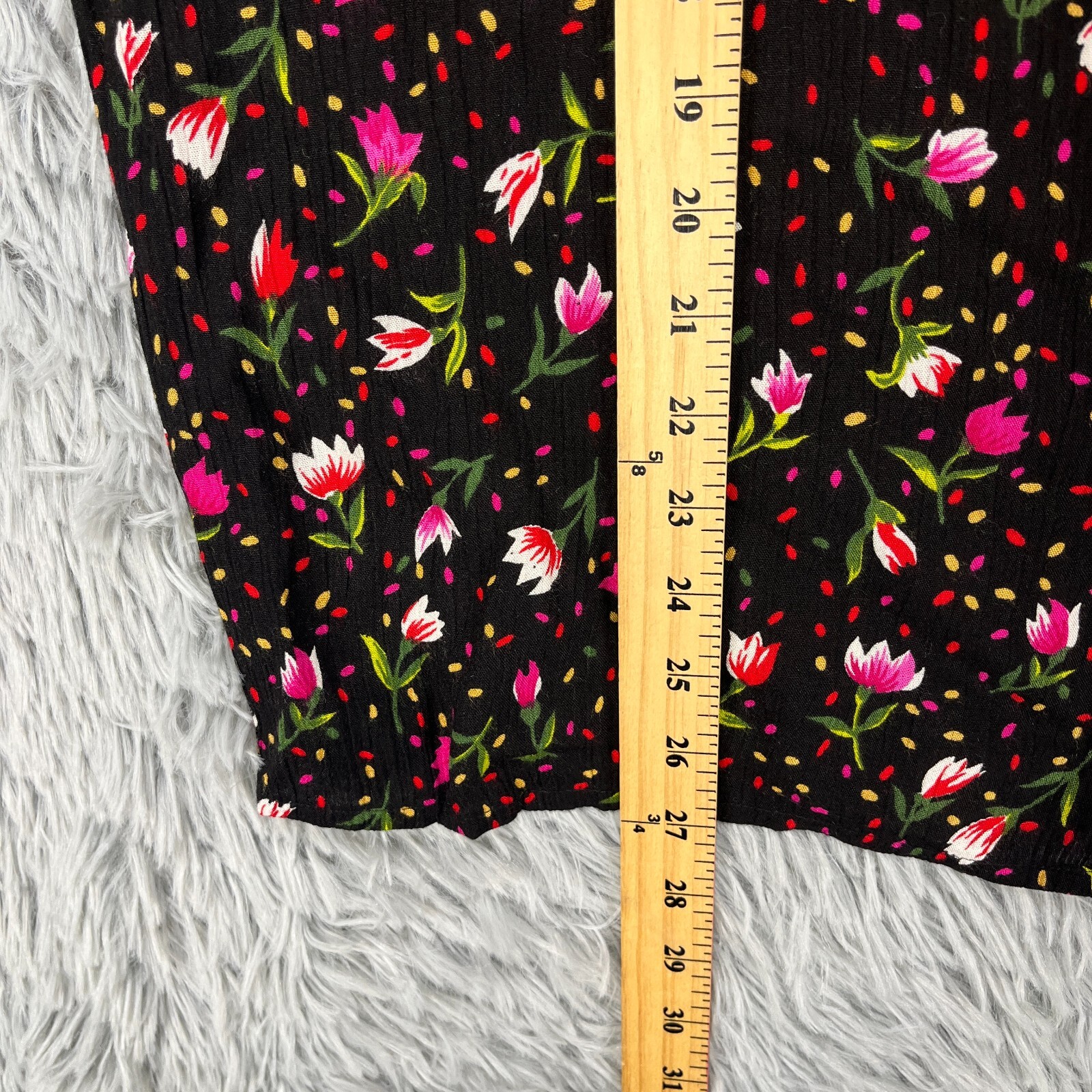 VTG Kathryn Deene Blouse Womens 14/16 Floral Button Peter Pan Collar Cottagecore