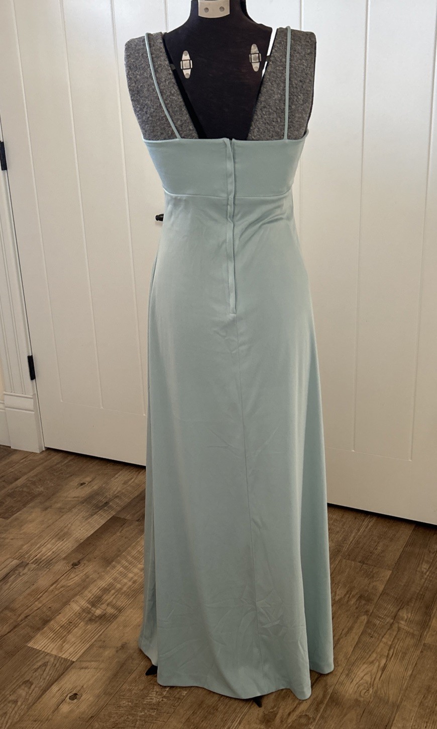 Vintage 1970’s Vicky Vaughn Blue Spaghetti Strap Dress With Waist Tie Jacket