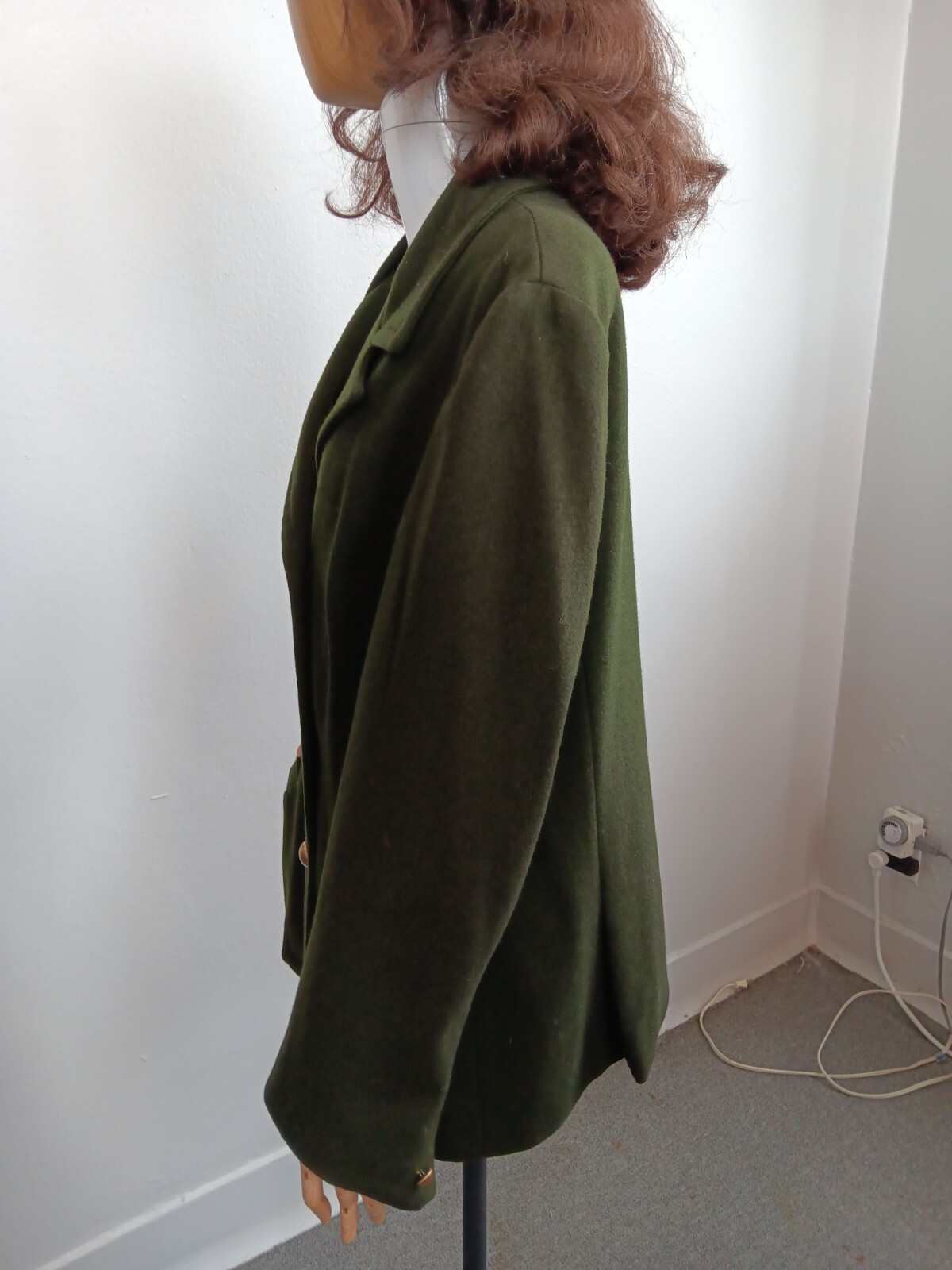 VTG 70’s Sportempos Suburbia Double Breasted Olive Army Look Women’ s Peacoat