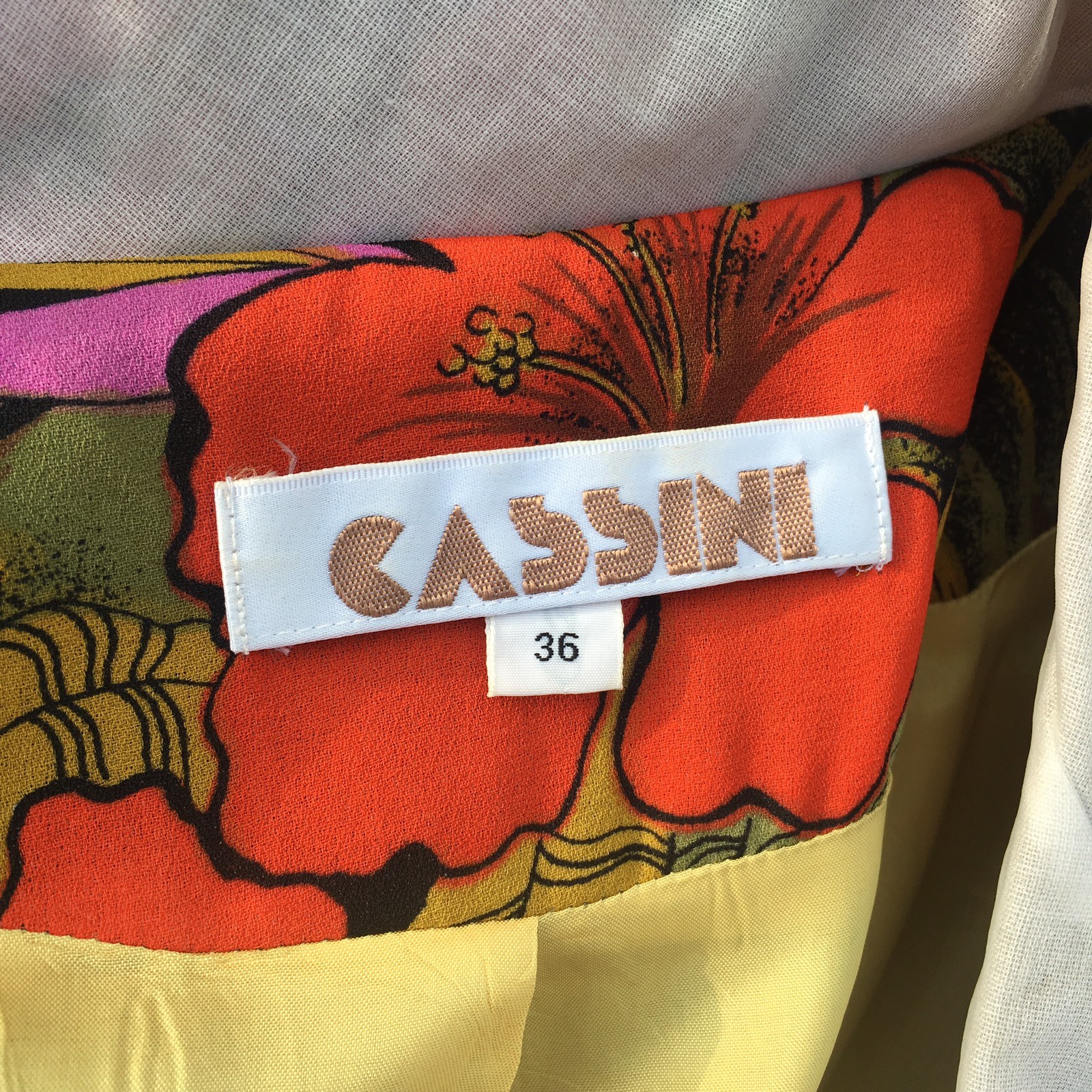 Rare Vintage Oleg Cassini Wrap Dress Size Small Medium 6 8 36 Tropical Flowers
