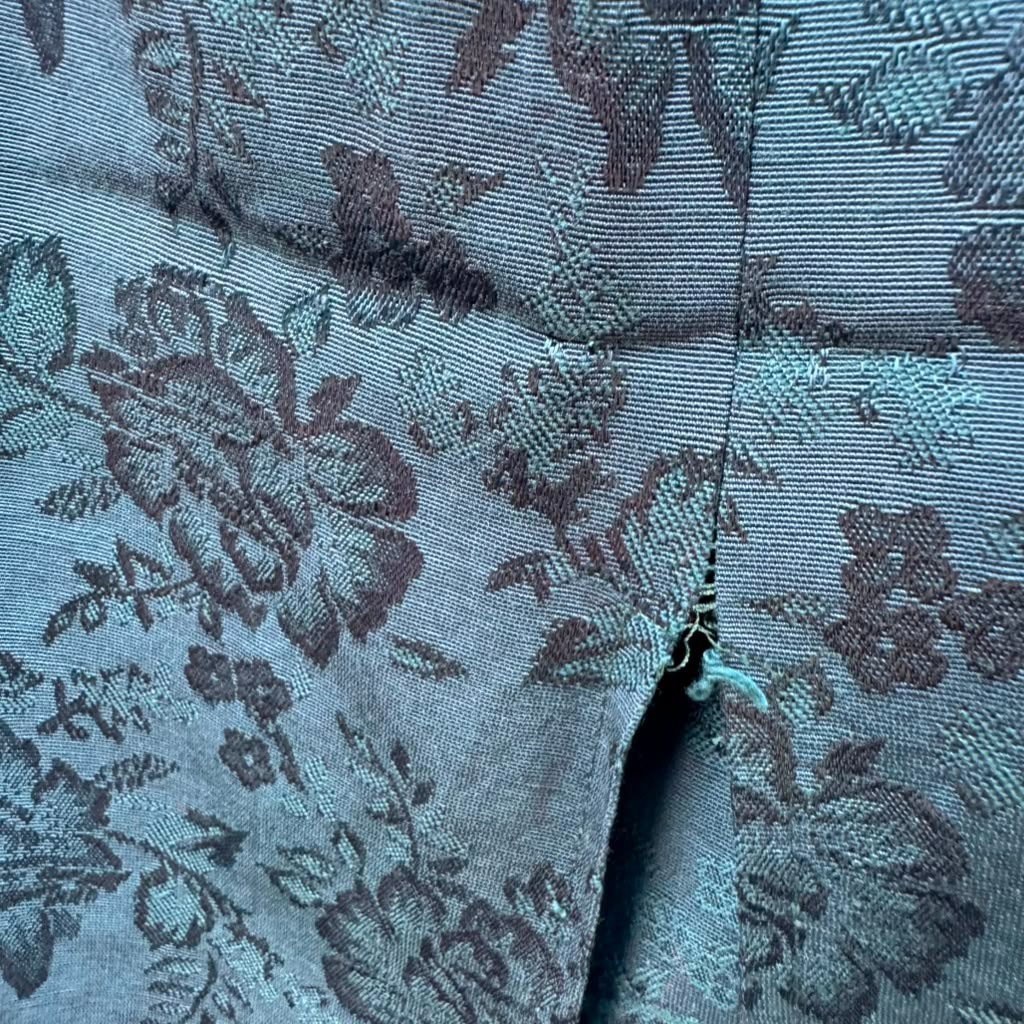 VTG 70s Bari Jay 2 Piece Corset Renaissance Victorian Brocade Tapestry Jacquard