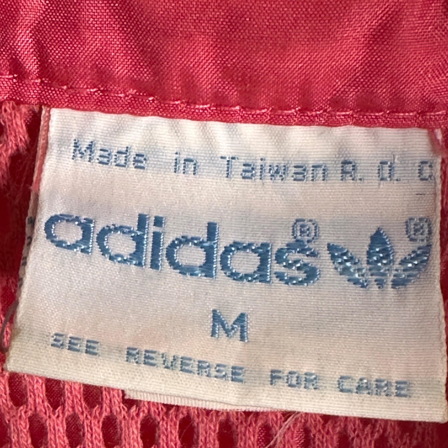 VTG ADIDAS Sz M Vintage 90s Trefoil Unisex Pink Colorblock Half Zip Windbreaker