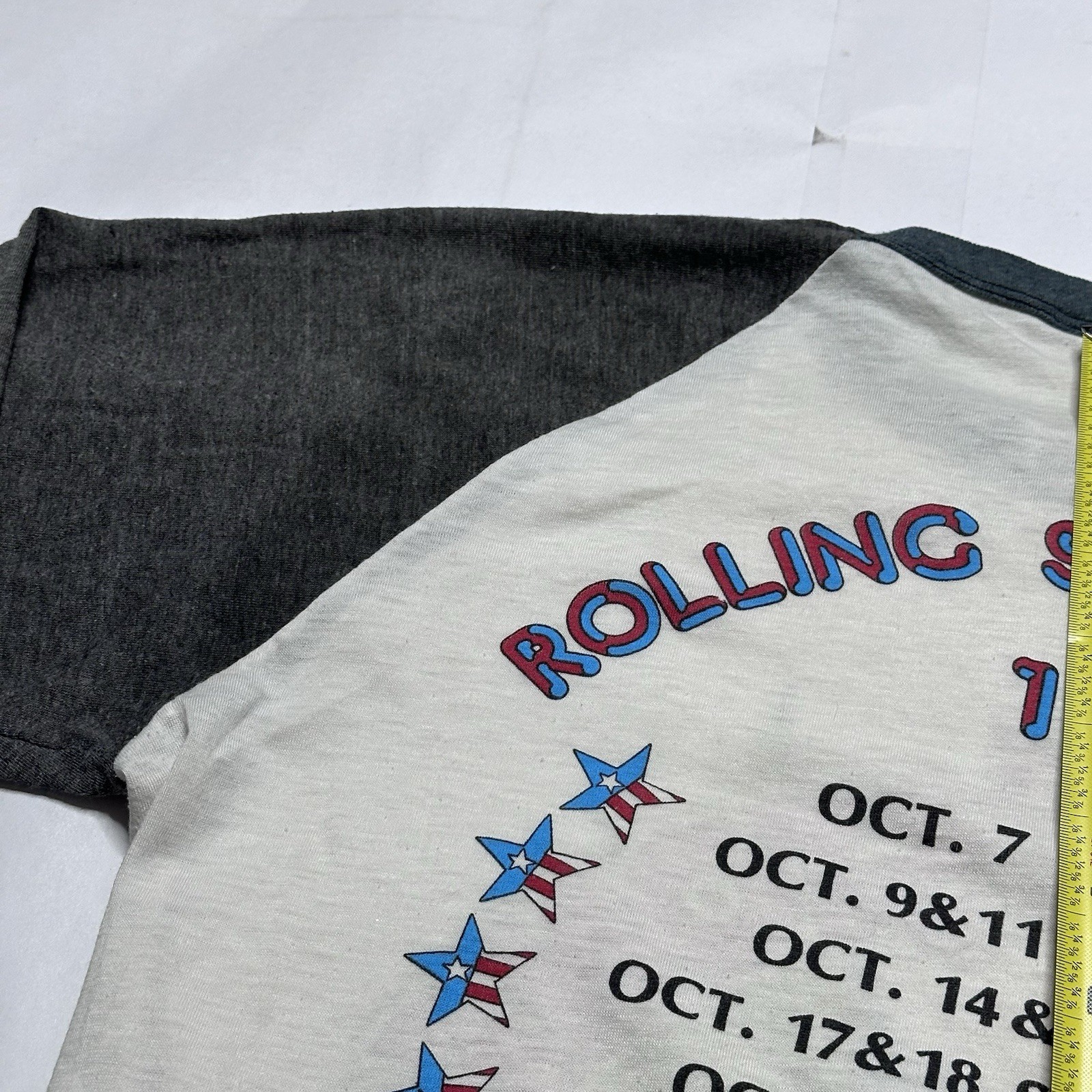 Vintage 1981 Rolling Stones Tour Baseball Shirt SOLD OUT Dragon Authentic Large