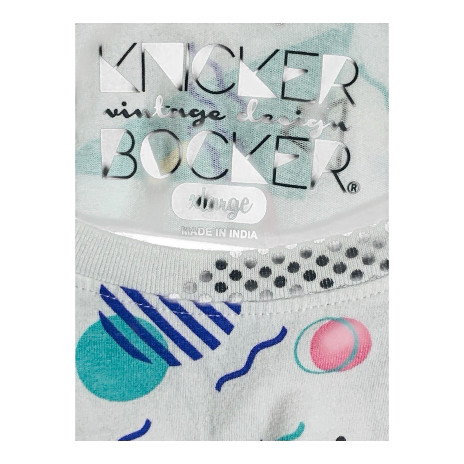 Knickerbocker Vintage Retro Designs XL 80’s 90s Print T- Shirt