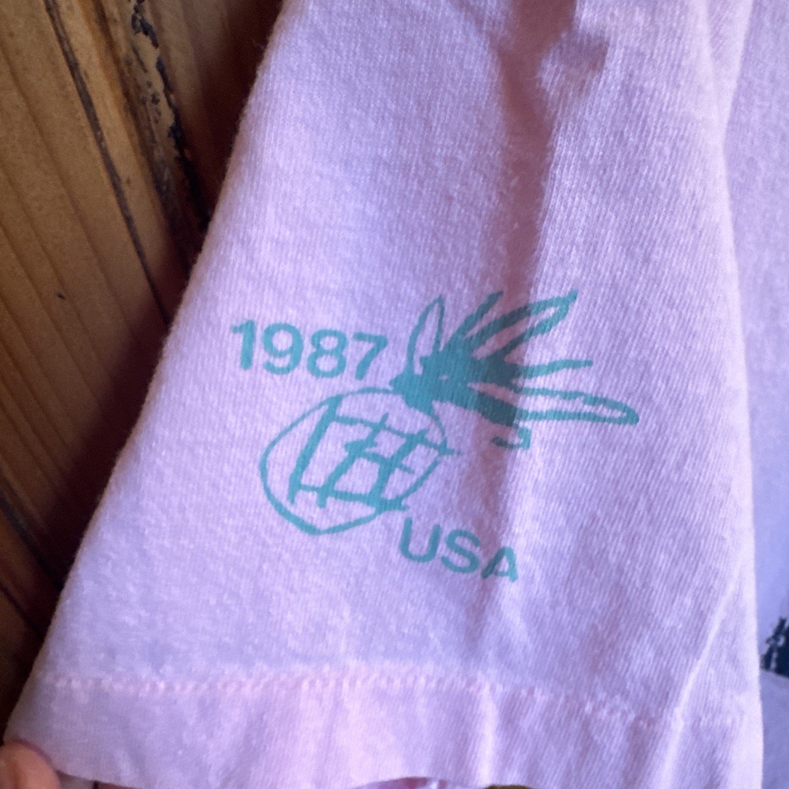 Vintage 1987 Coors International Bicycle Classic Pink Graphic Tee Short Sleeve