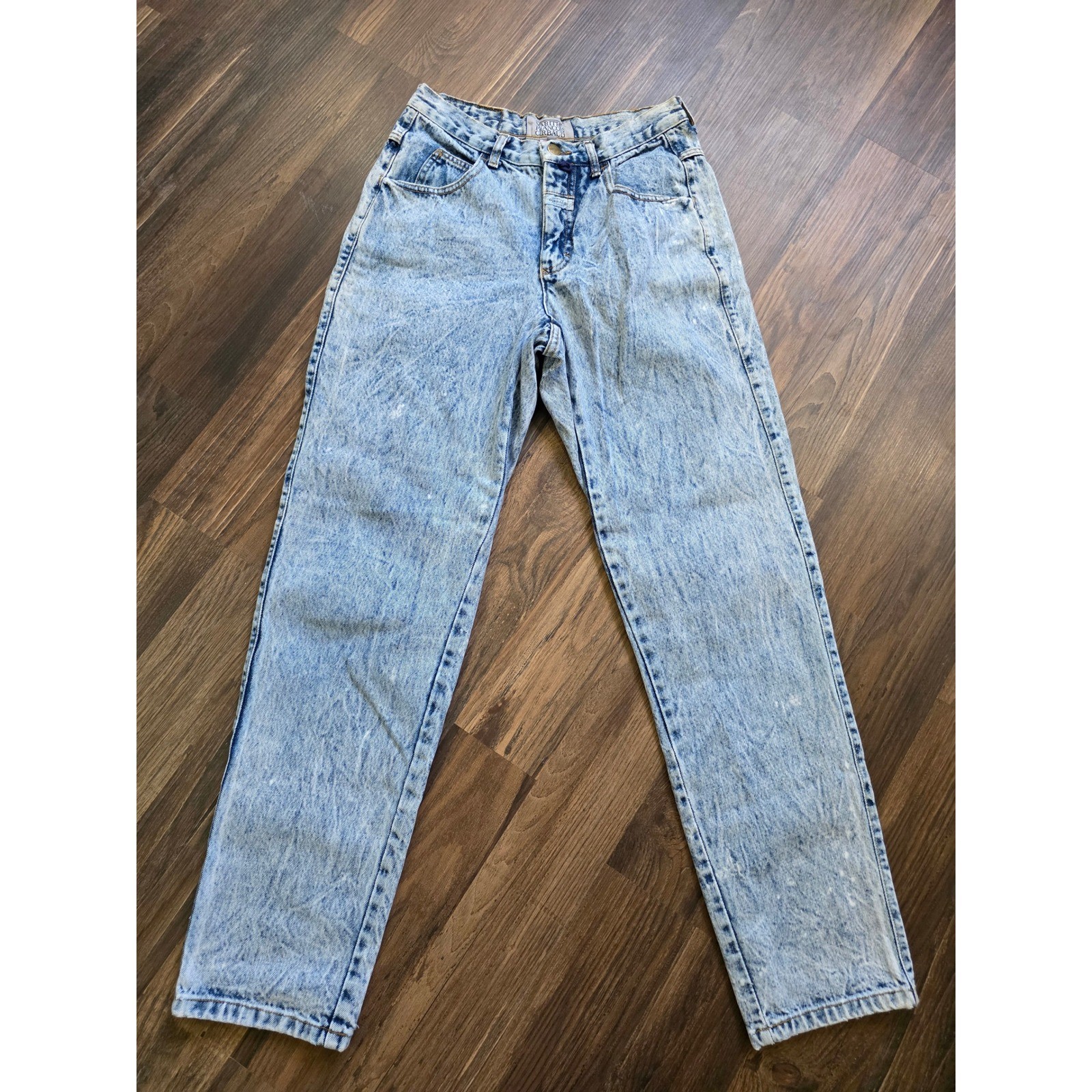 Marithe Francois Girbaud Vintage Acid Wash High Waisted Tapered Mom Jeans 9/10