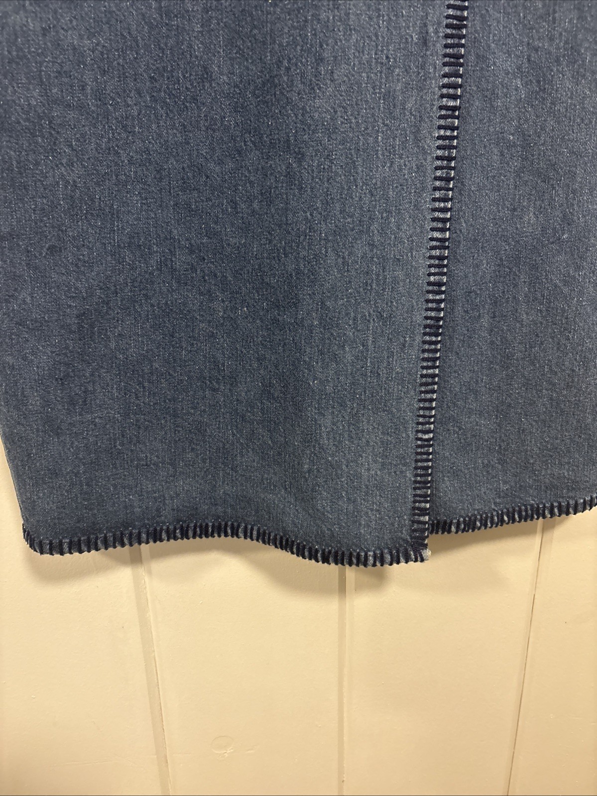 Vintage Ralph Lauren Sz 8 Blue Country Denim Maxi Wrap Skirt Grannycore Cottage