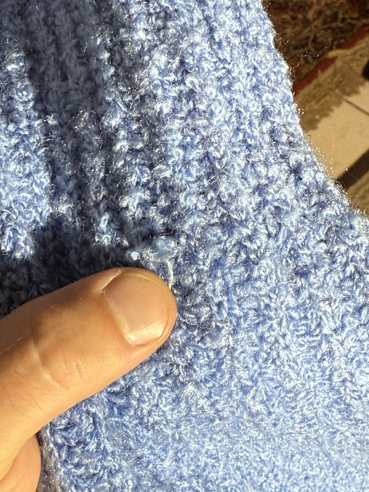 Tanner XL Acrylic Light Blue Sweater (vintage New Old Stock, 90s)