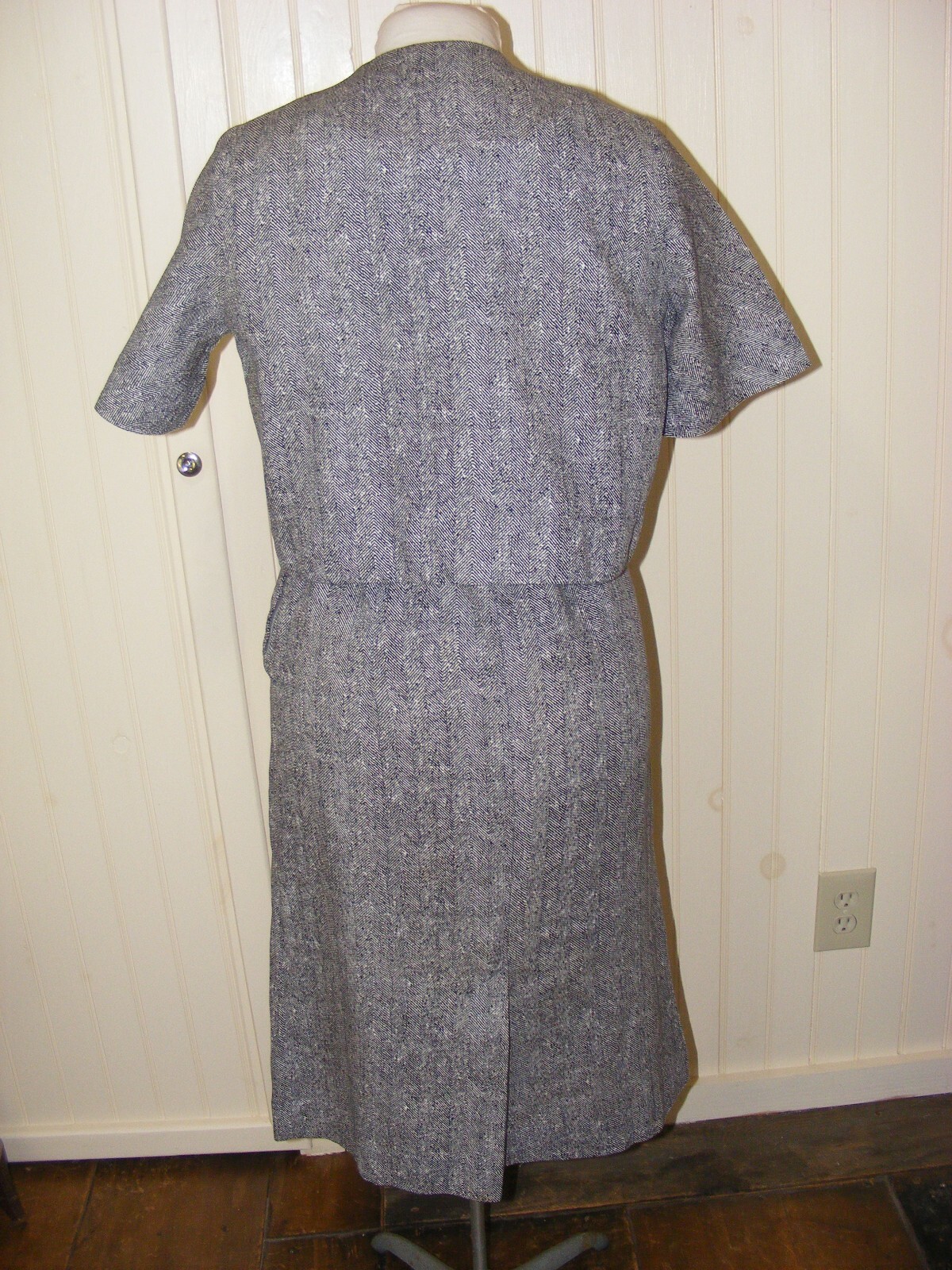 50S PENCIL DRESS & JACKET GLORIA SWANSON FOREVER YOUNG DRESS BLACK WHITE PATTERN