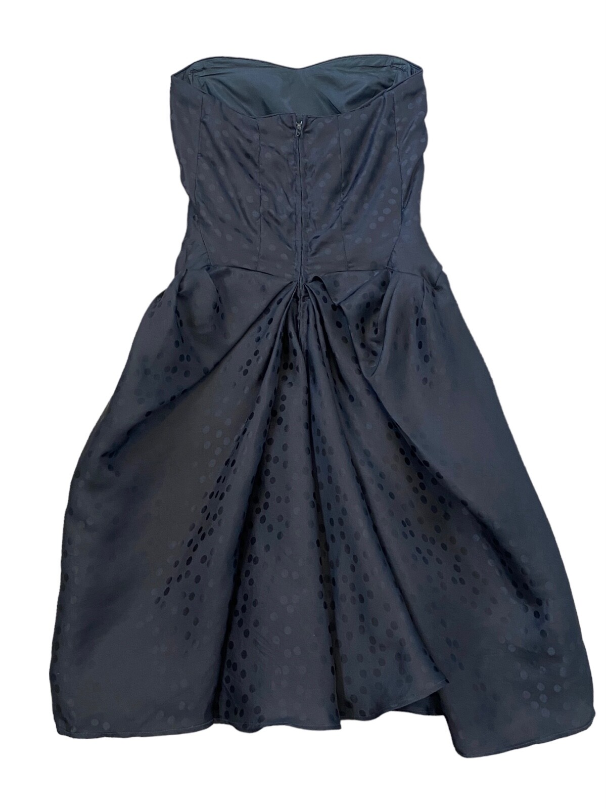 Vintage CAROLINA HERRERA Black 80s 90s Strapless Cocktail Dress Small Top Video