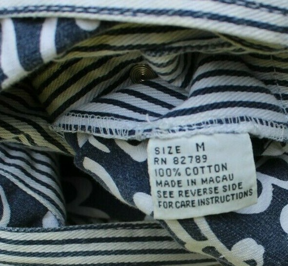 Vintage 1990’s Mixit Women’s Hickory Stripe w Alphabet Contrast Overalls Shorts