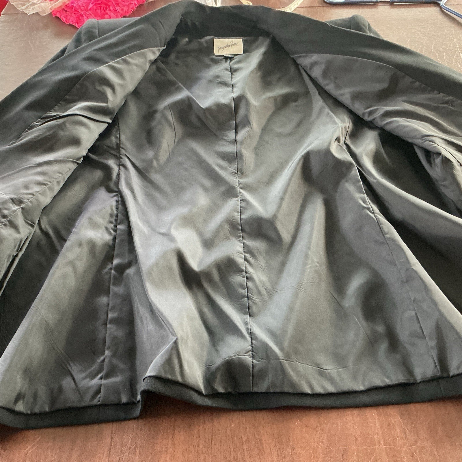VTG JACQUELINE FERRAR Women 14 Dbl Breasted Jacket Boxy Structured Trendy Class