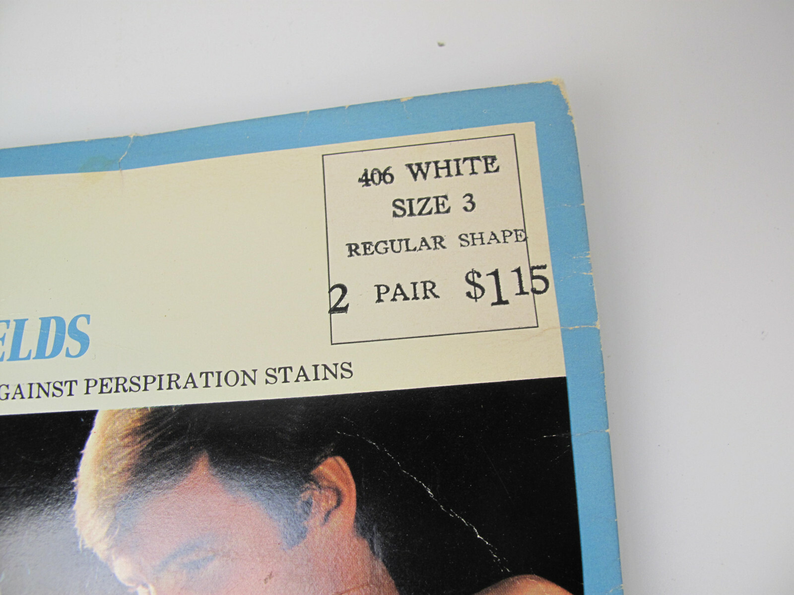 Vintage New #406 2 pr Kleinert’s Sew-In Dress Shields Black /White Cotton Size 3