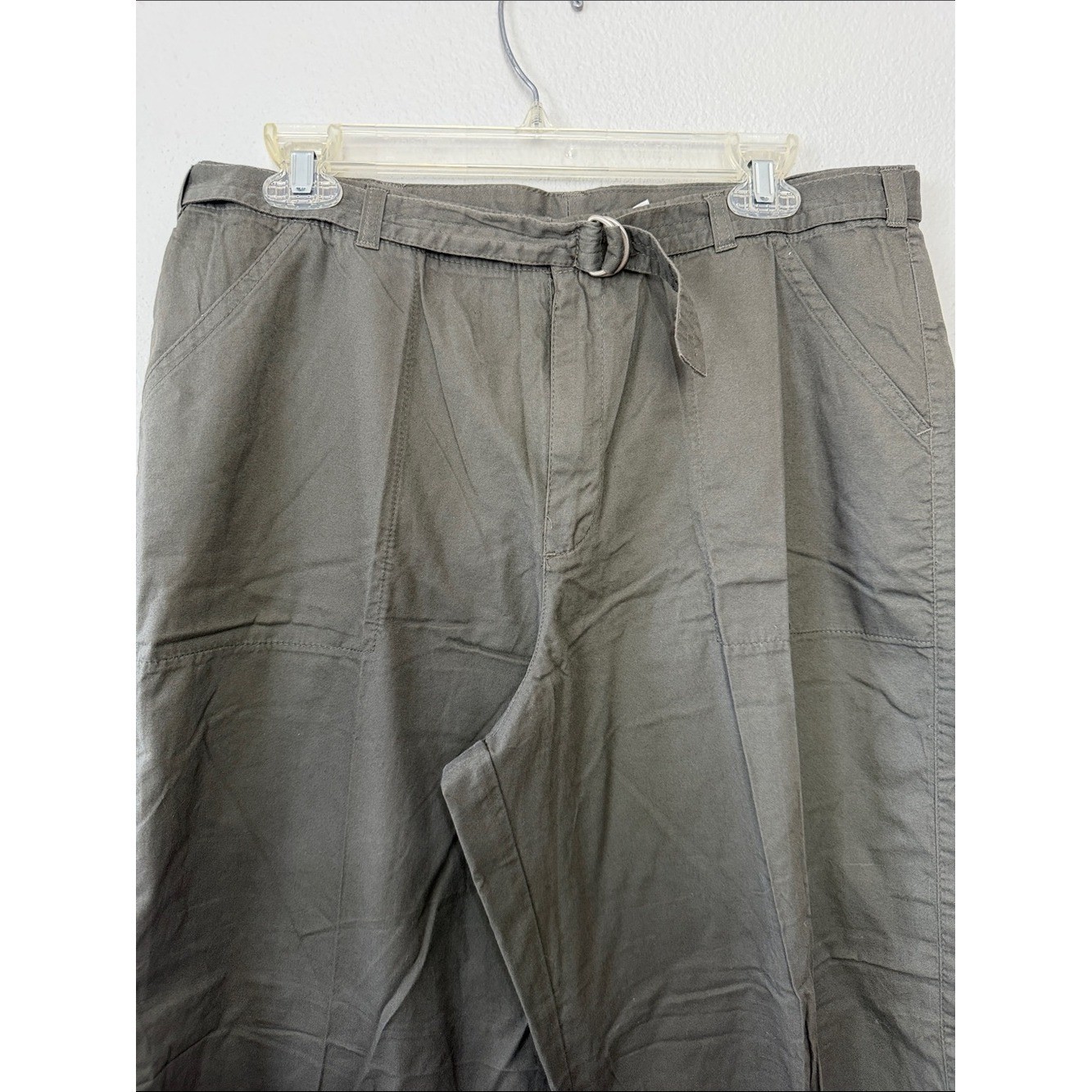 VTG White Stag Women’s Olive Green Wide Leg Pants Size 16 Petite 1990’s