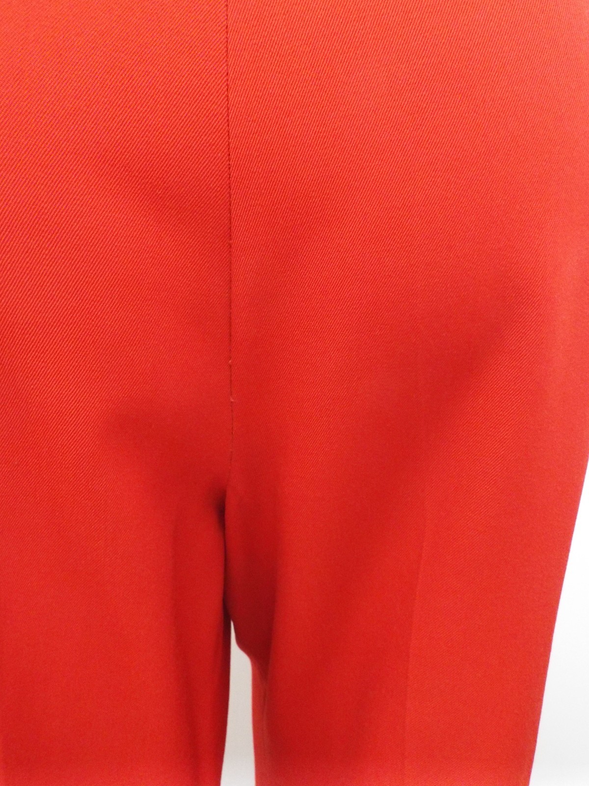 VTG 1970 Yves Saint Laurent Rive Gauche Red Wool Pants YSL Wide Leg Trousers USA