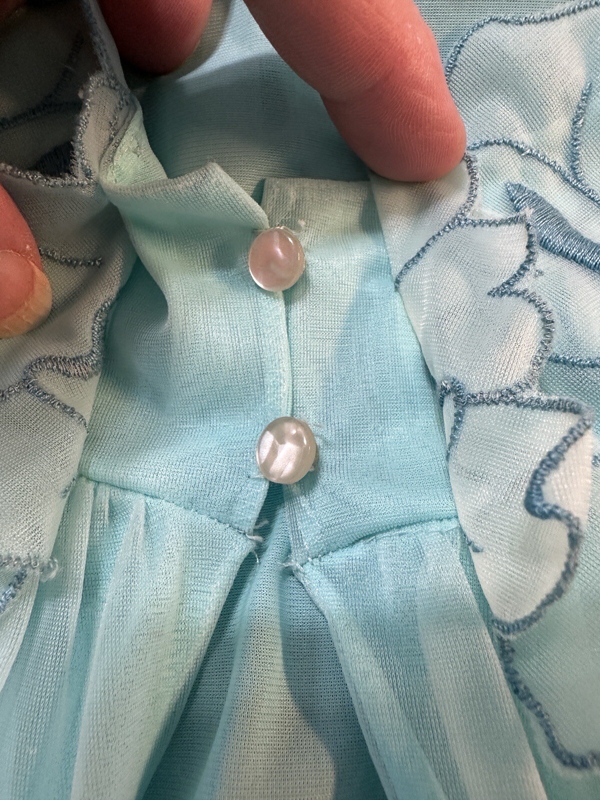 Laros Nylon Peignoir Robe Only Size SM Made in USA Style 1078 Vintage