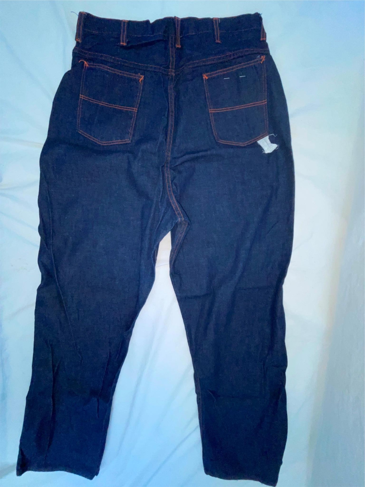 VTG 50S NEW WOMENS 30 X 30 JEANIES SANFORIZED DARK DENIM SIDE ZIP JEANS PANTS