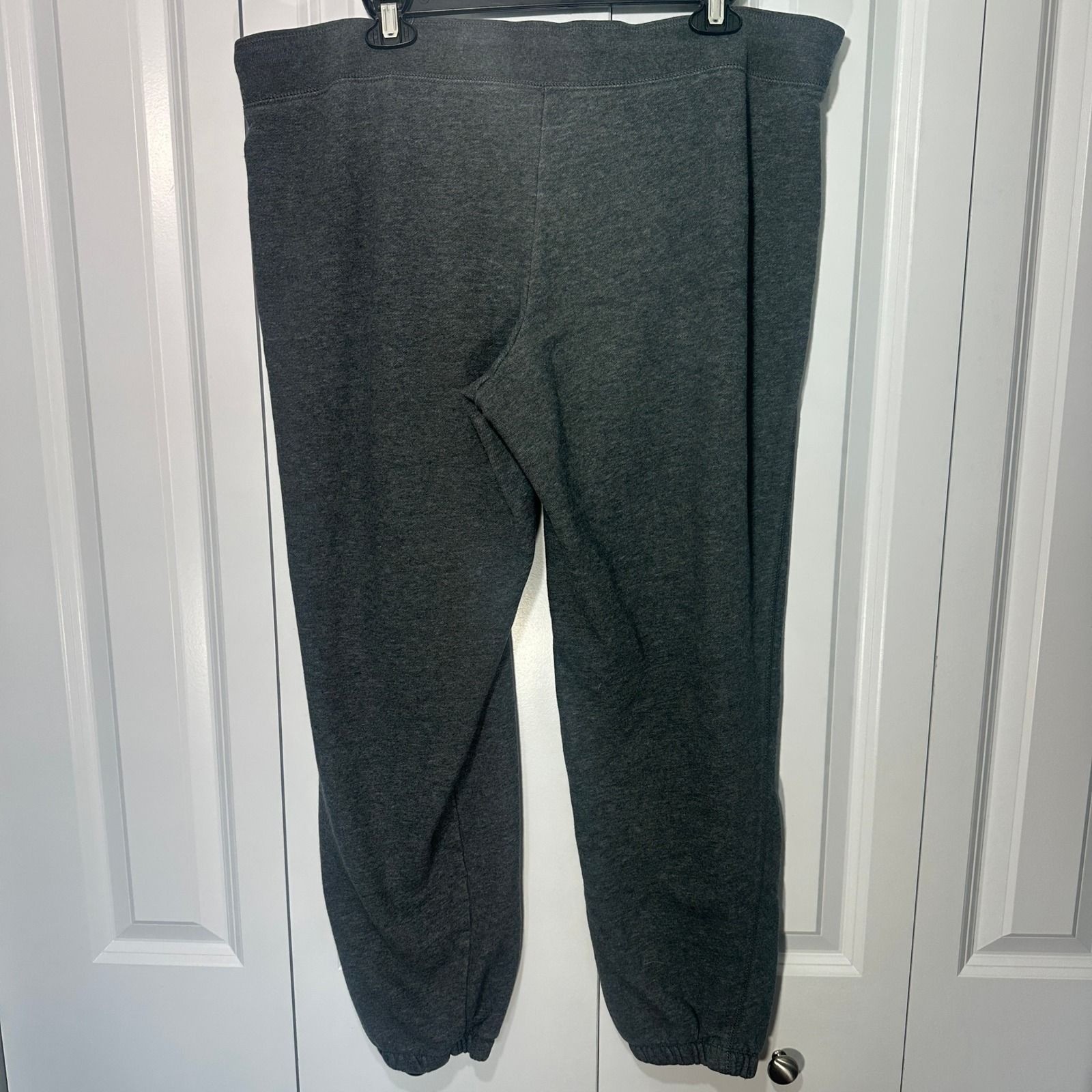 Aeropostale Sweatpants Womens XL Gray Embroidered Logo Fleece Joggers 1987 Y2K