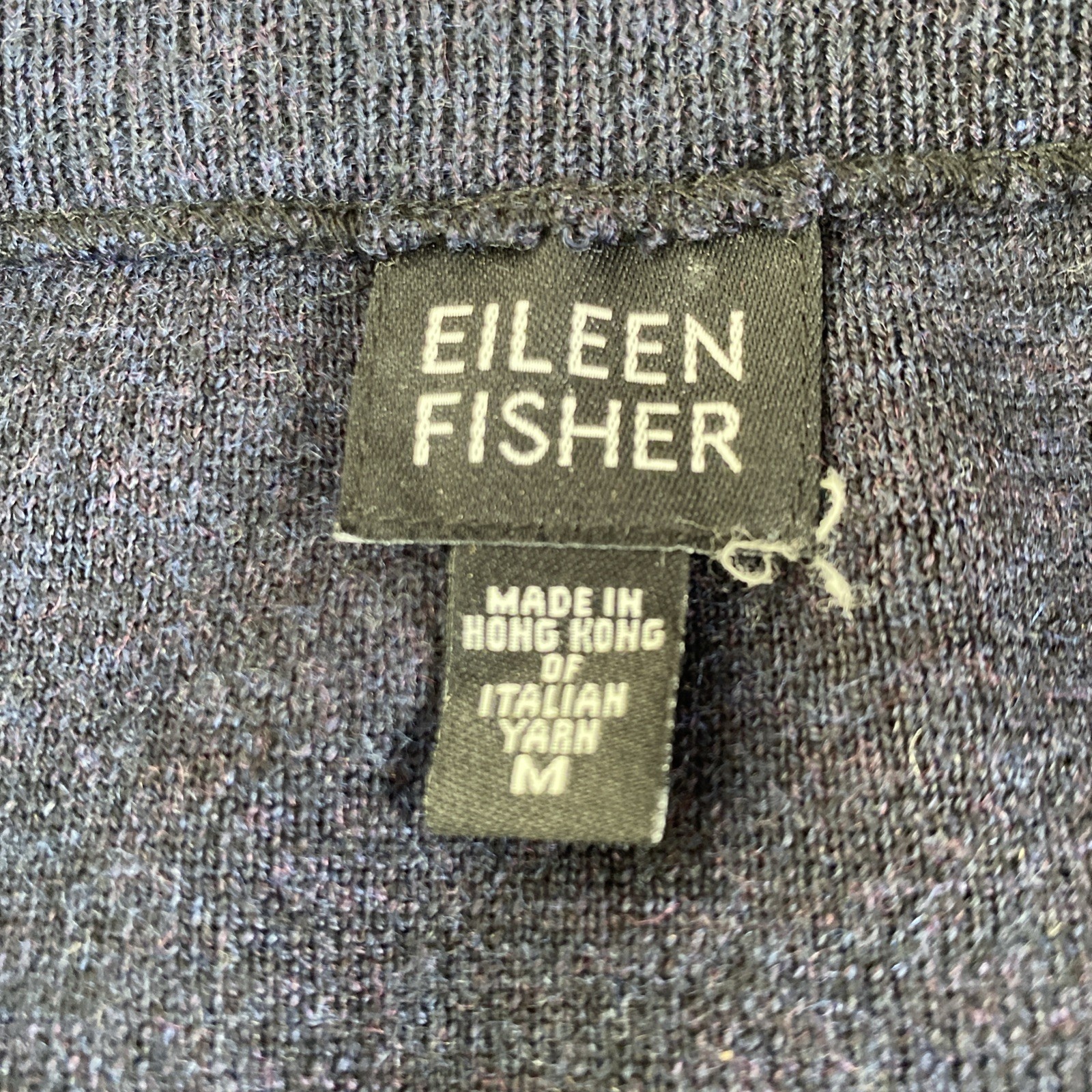 Vtg Eileen Fisher Navy Tank & Skirt Set 2 Piece Sz Med 100% Merino Wool Minimal