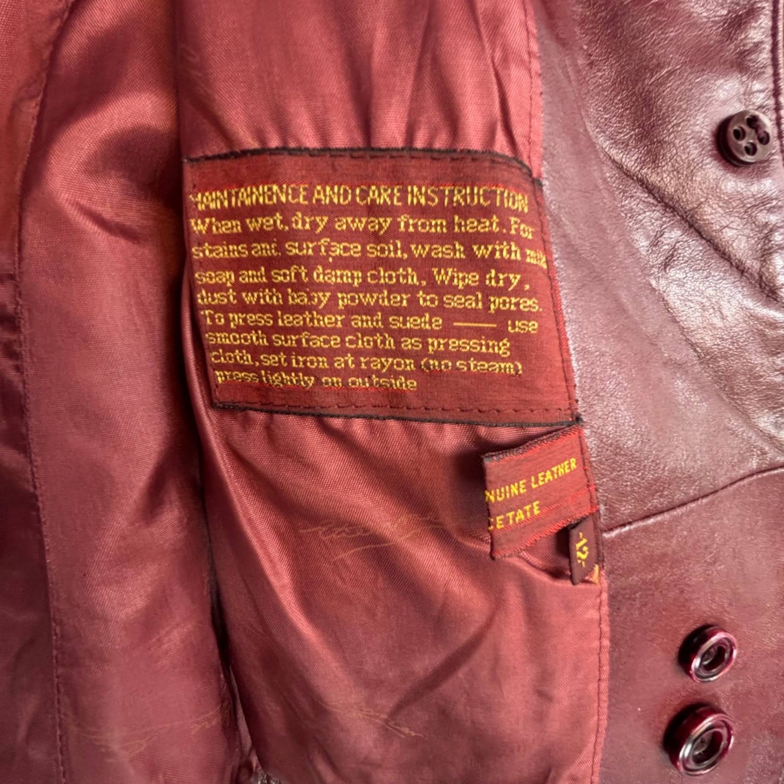 Vtg Dark Academia Equestrian Leather Blazer Etienne Aigner 12 Burgundy Oxblood