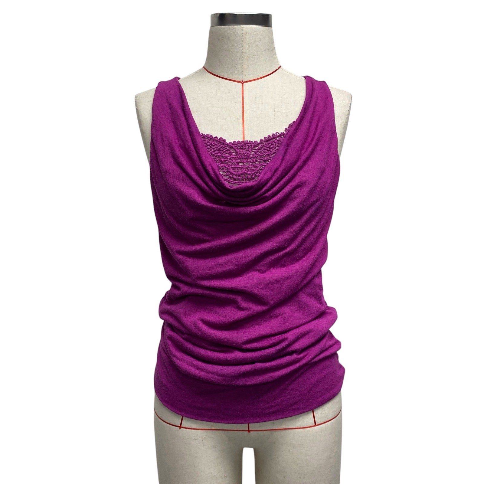 Vintage FANG Womens Size S Draped Neck Y2K Top