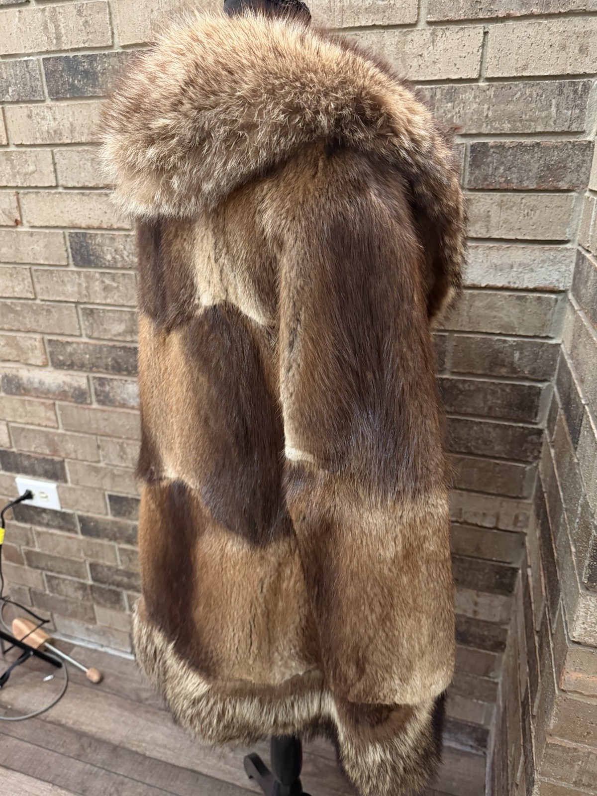 Vintage Women’s Mink Coat w/ Fox Shawl Collar Sz Medium STUNNING