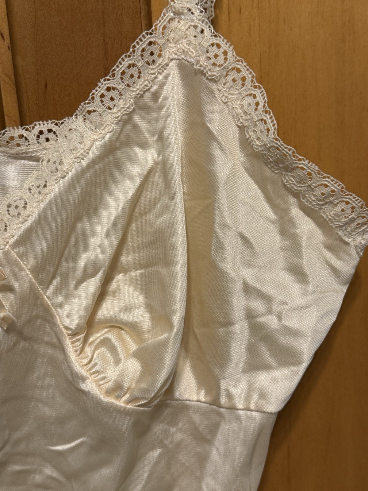 VINTAGE IVORY CAMISOLE Lingerie by Vincent 1950’s Size Medium