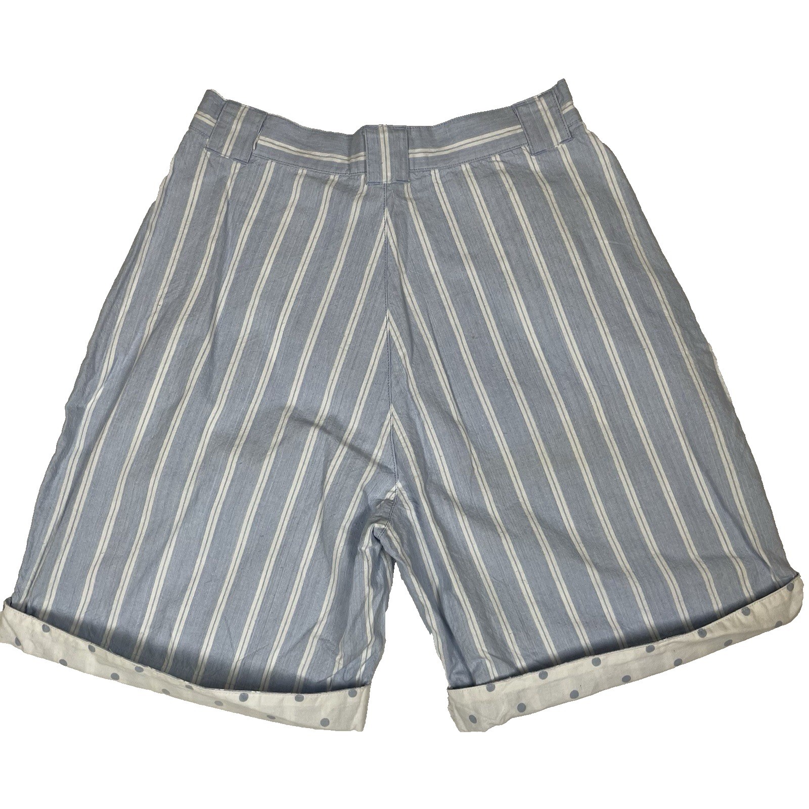 AJ Brandon 80’s Pleated Shorts(13/14) and Shirt(L) Vintage Set Blue and White