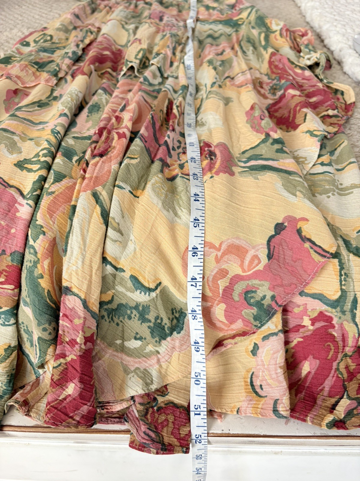 Phoebe Vintage 1980s Rayon/Nylon Floral Flowy Layered Cottage Core Dress