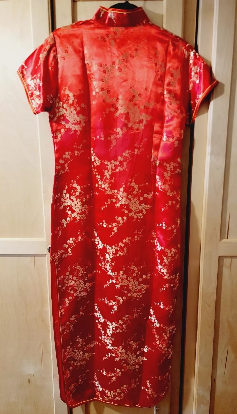 Brand New Chinese Asian Oriental Japanese Geisha Dress Kimono Red Womens Large