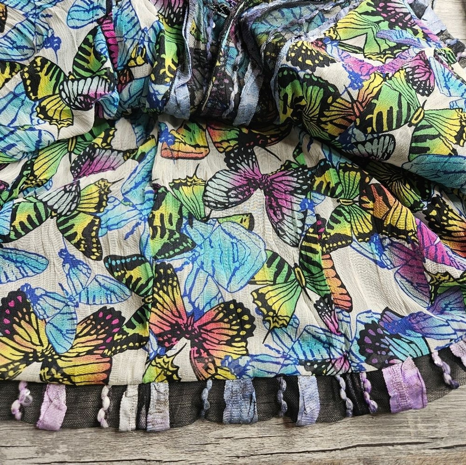 Alberto Makali Vintage Butterfly Jacket Blazer Shear Women’s XL