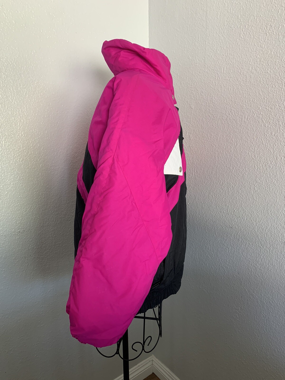 Cornice Womens Medium Windbreaker Winter Jacket Vintage Pink Coral Black Purple