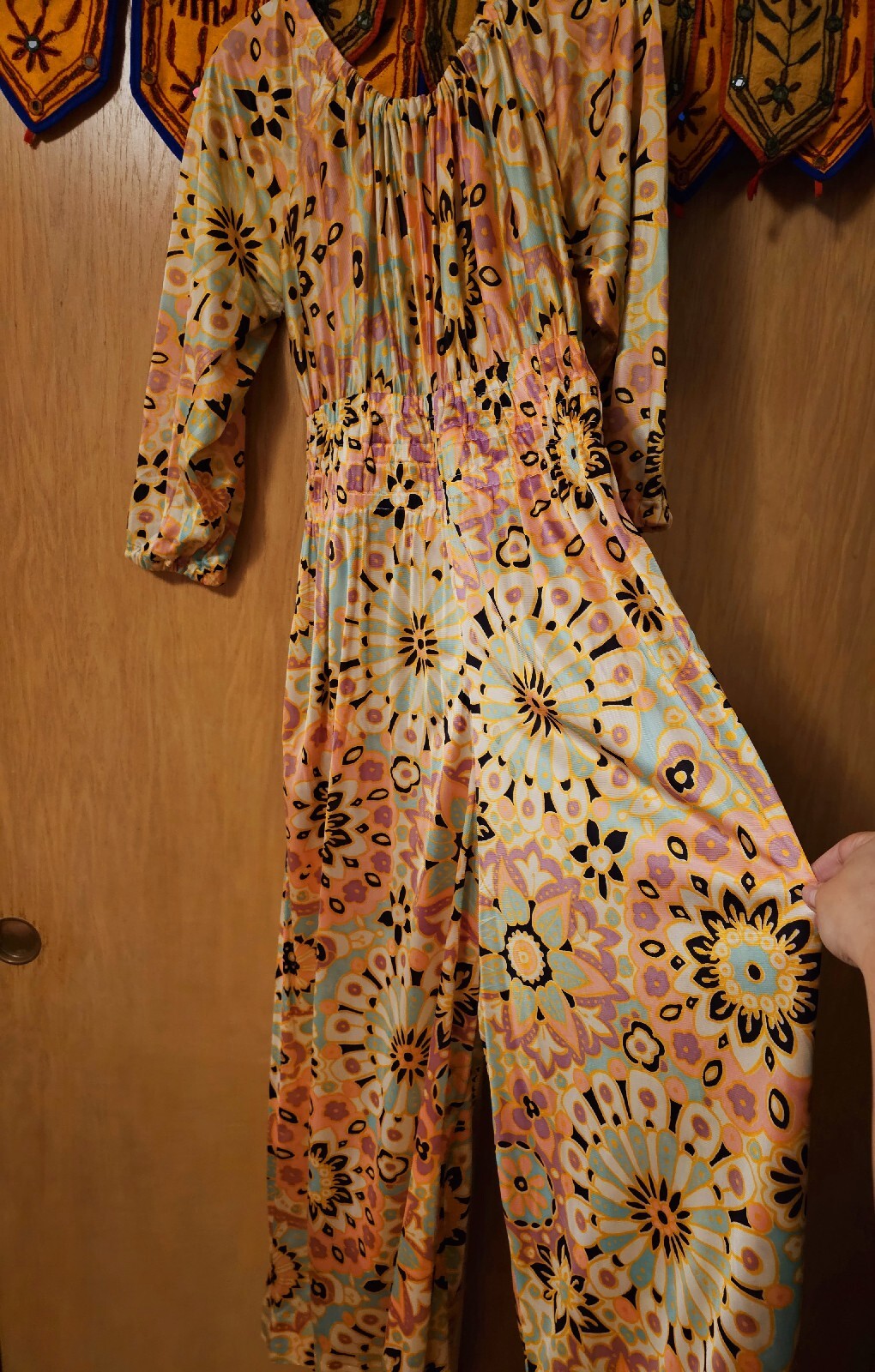 Vintage 70s Jumpsuit Romper Original Paulette Chicago XL