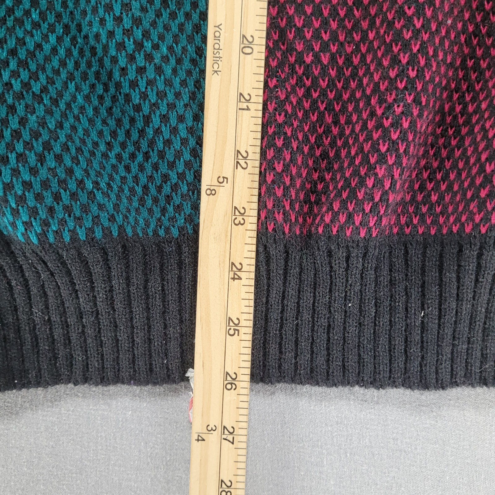 Vintage New Era Sweater Women Small Retro Colorful Color Block Knit Acrylic