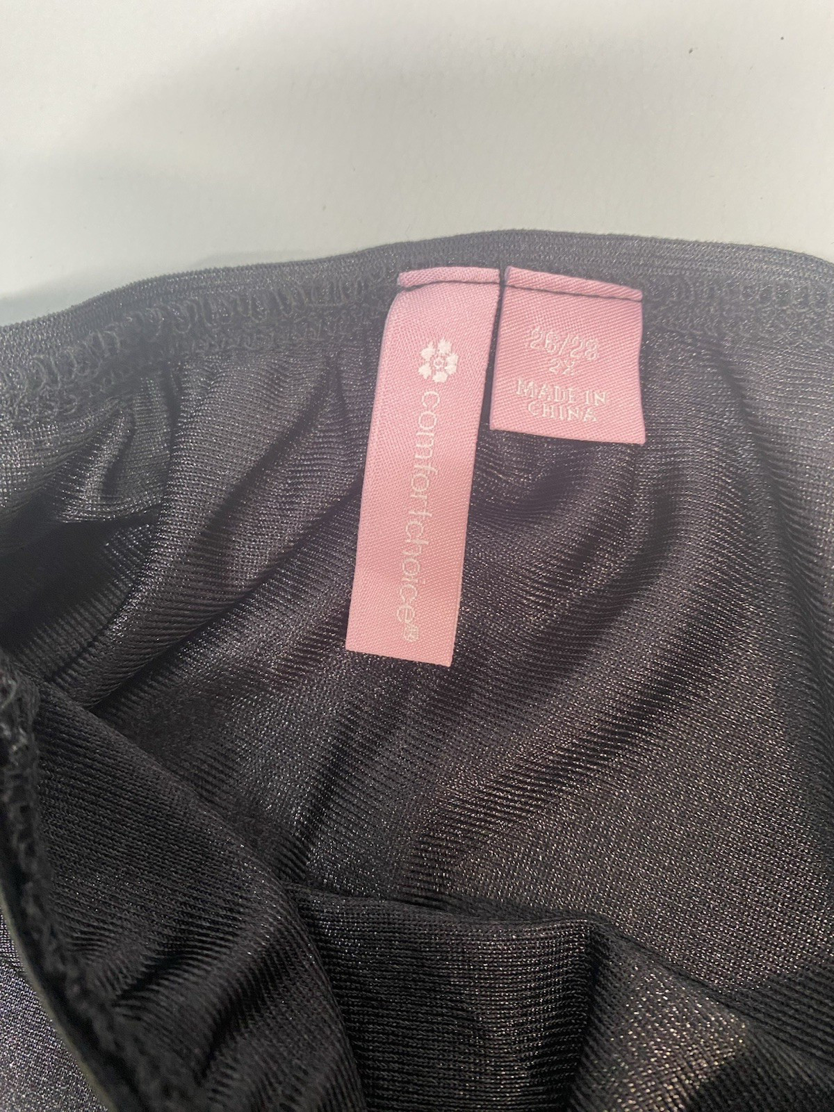 Half Slip 26/28 2X PLUS WOMENS black nylon long length modest 32″ COMFORT CHOICE
