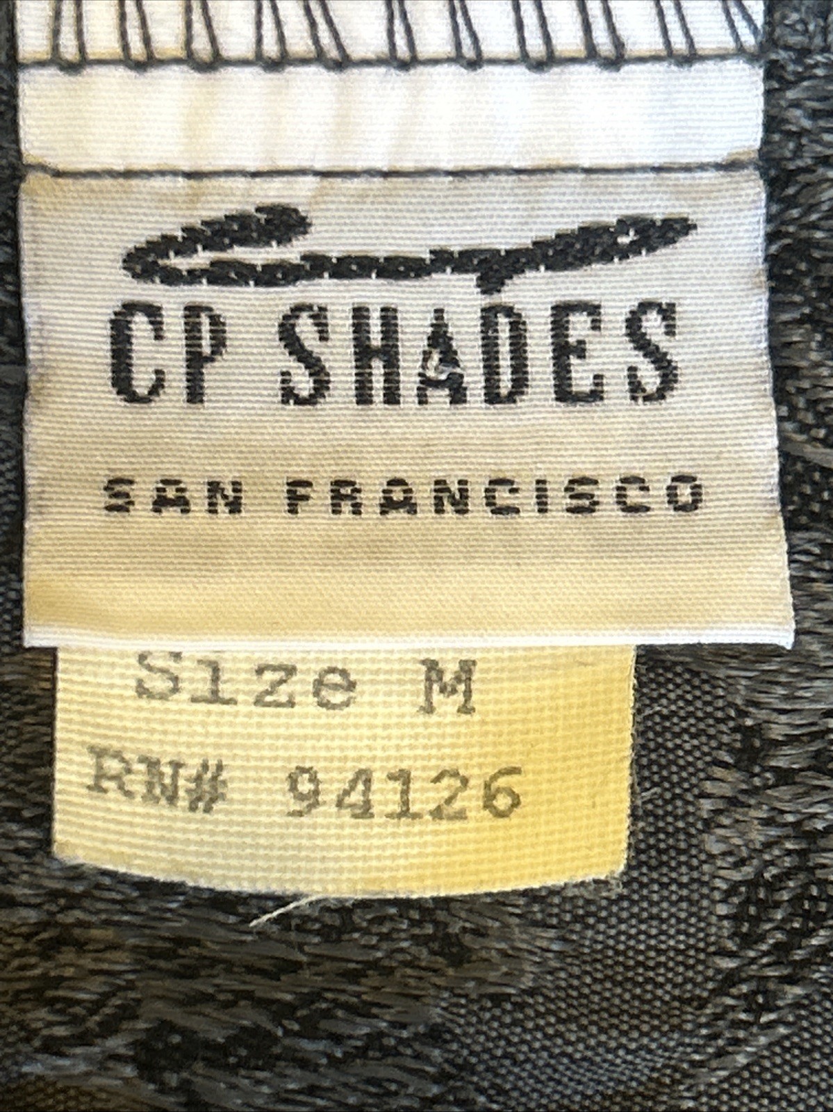 CP Shades Maxi Skirt 90s Gray & Black Jacquard Rose Print Size M Machine Wash