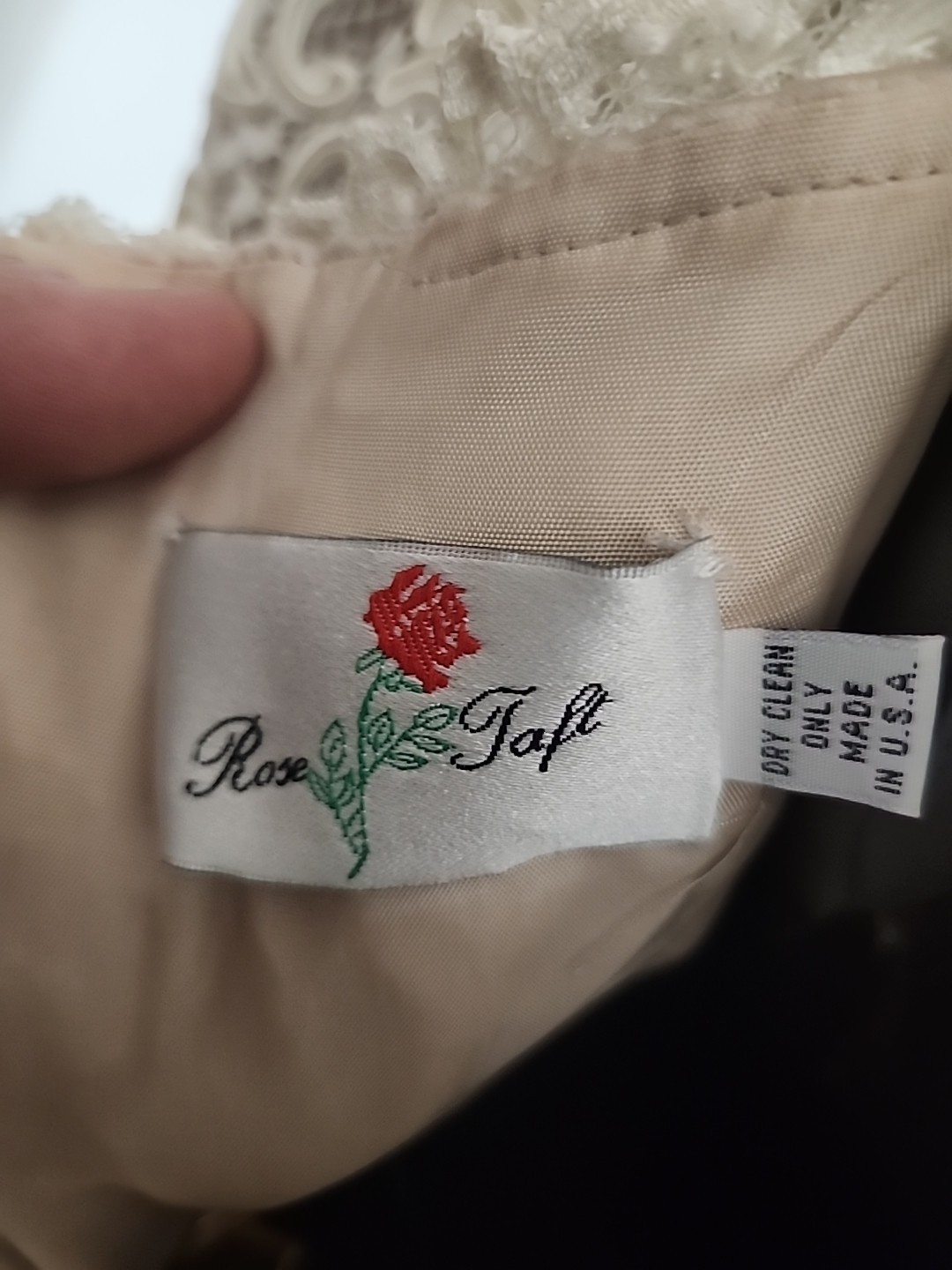 Vintage 70’s Rose Taft Dress Not Sure What Size Is Maybe 12 Or 14