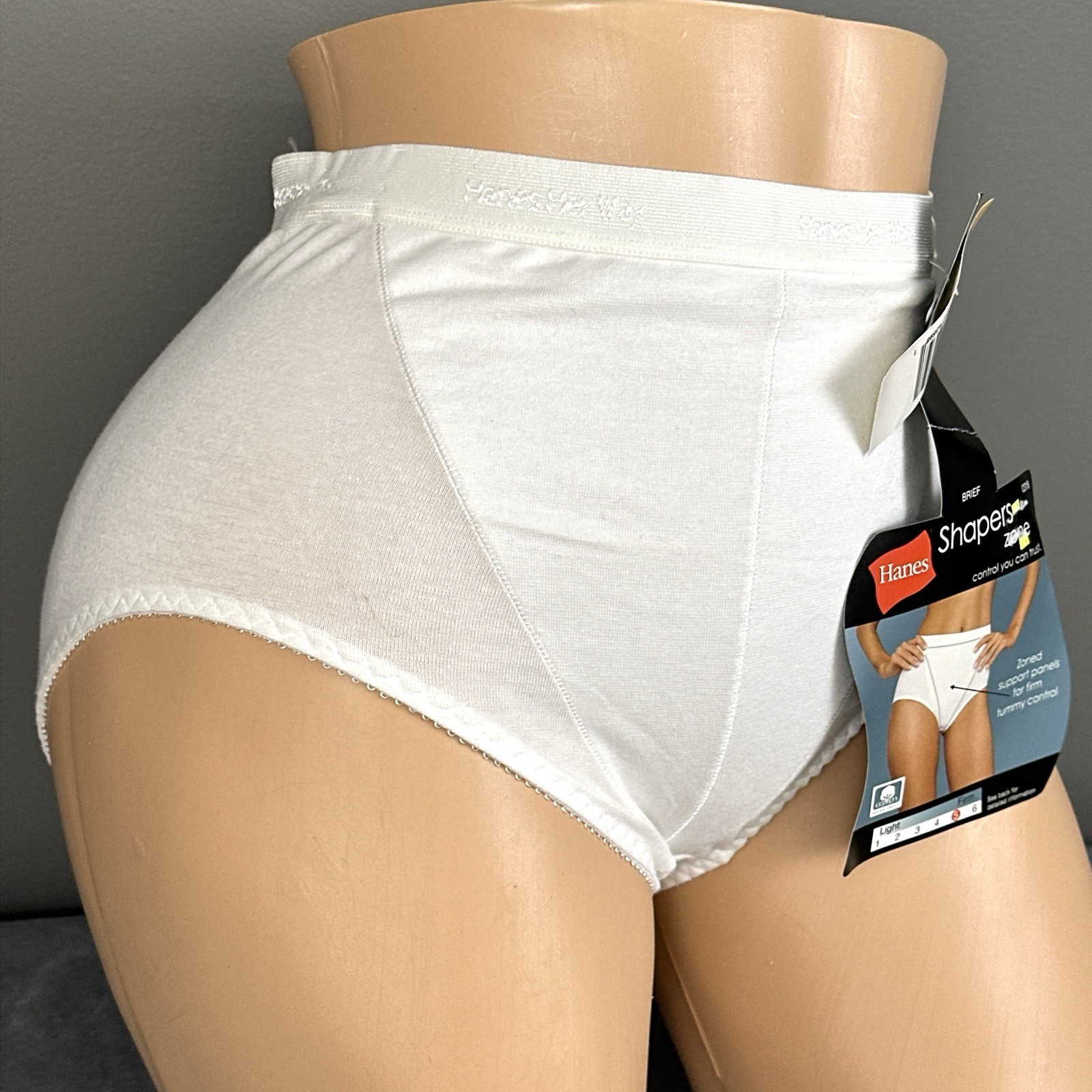 Vintage Hanes Her Way Panties Medium Brief Shapers NWT NOS Firm 0318 Cotton Blnd