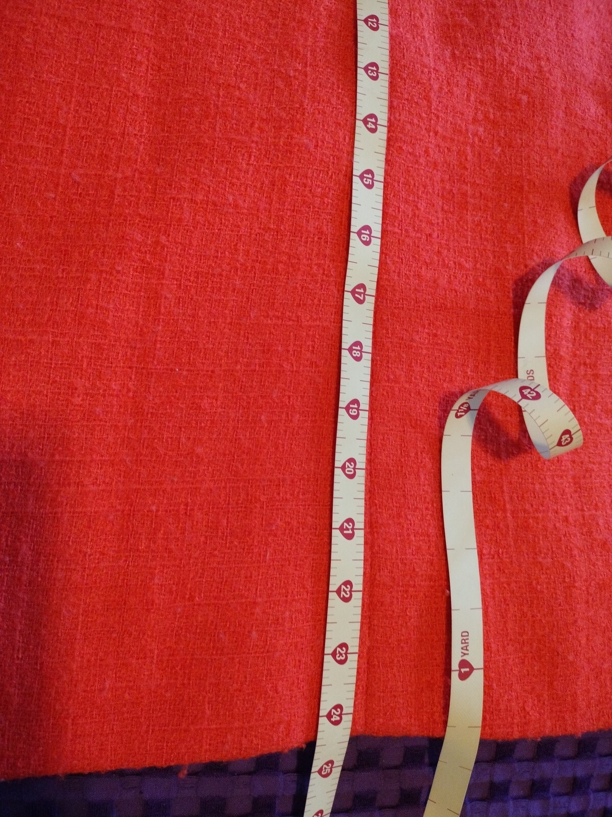 Vintage Imported Orange Wool Designer Copy Dress with Suede Belt